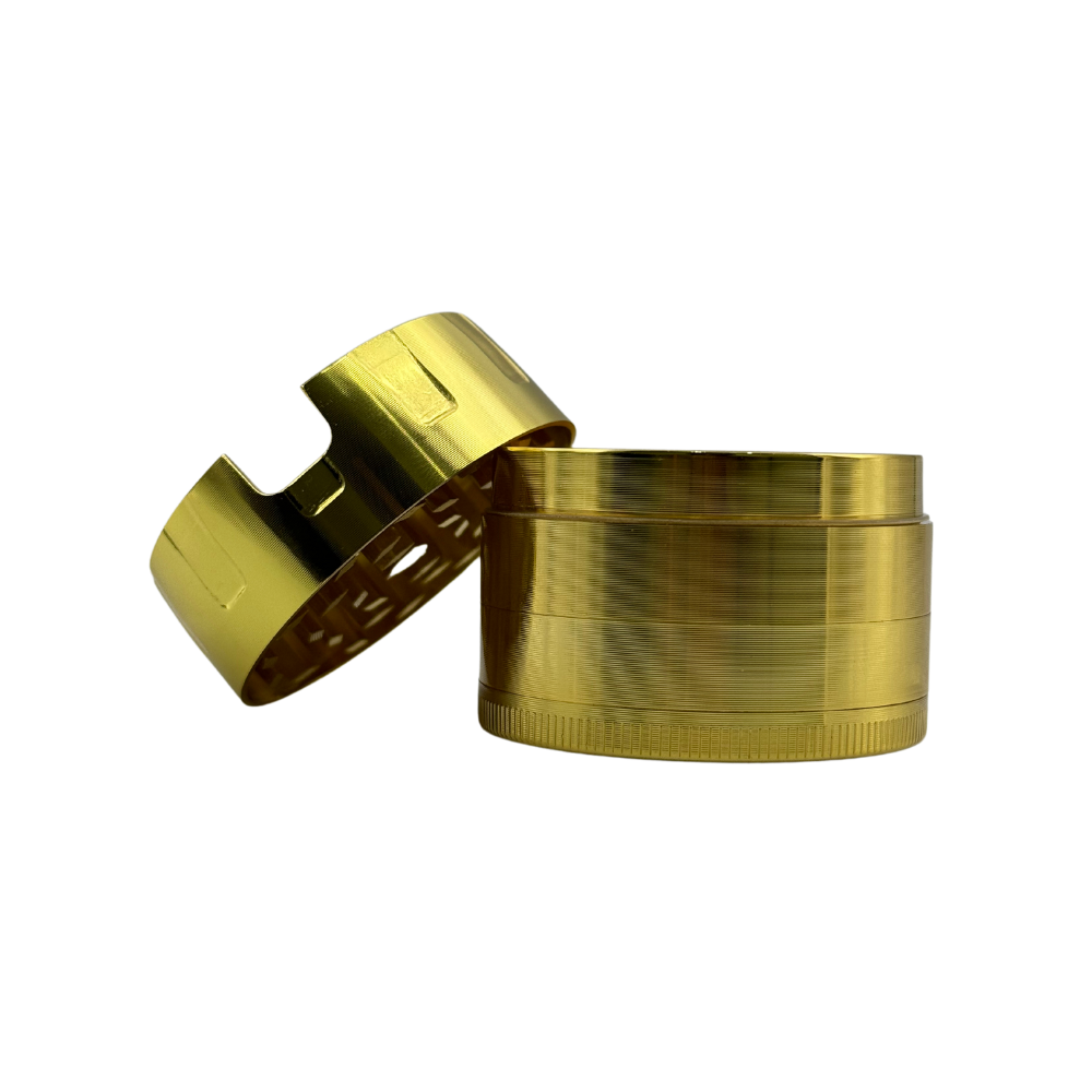 Arsenal Shiny Hollowed Ridge52mm 4-Pc Grinder - Display of 3